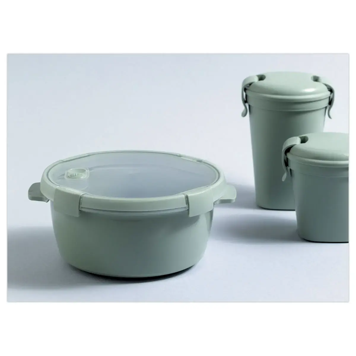 Boîte alimentaire hémertique ronde 1,6L avec couverts - Curver