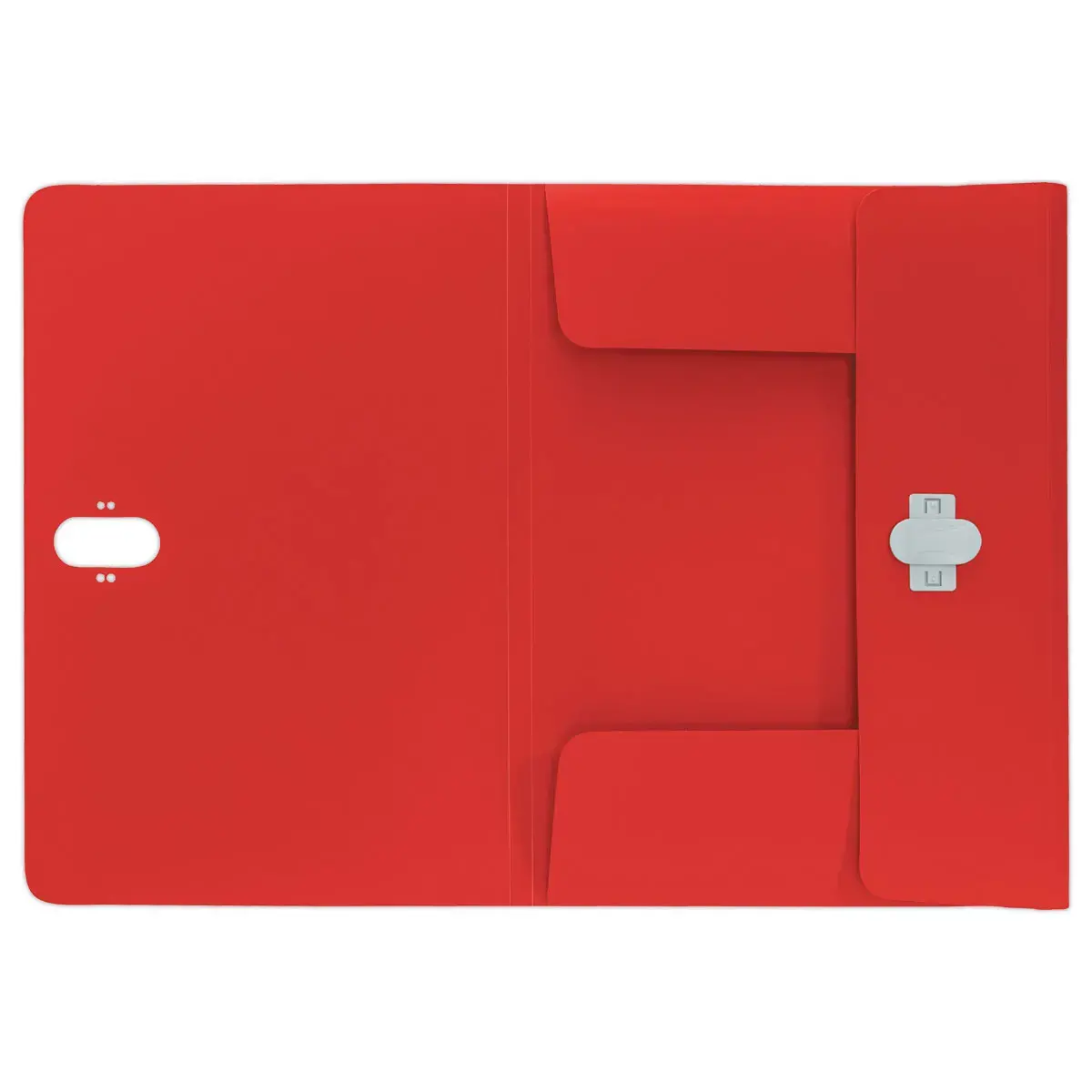 Chemise 3 rabats - A4 - PP recycl&eacute; - Rouge - LEITZ 