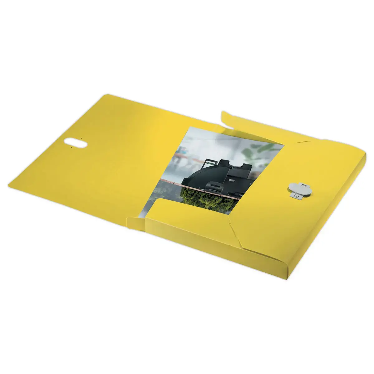 Boîte de classement recyclé - jaune - LEITZ