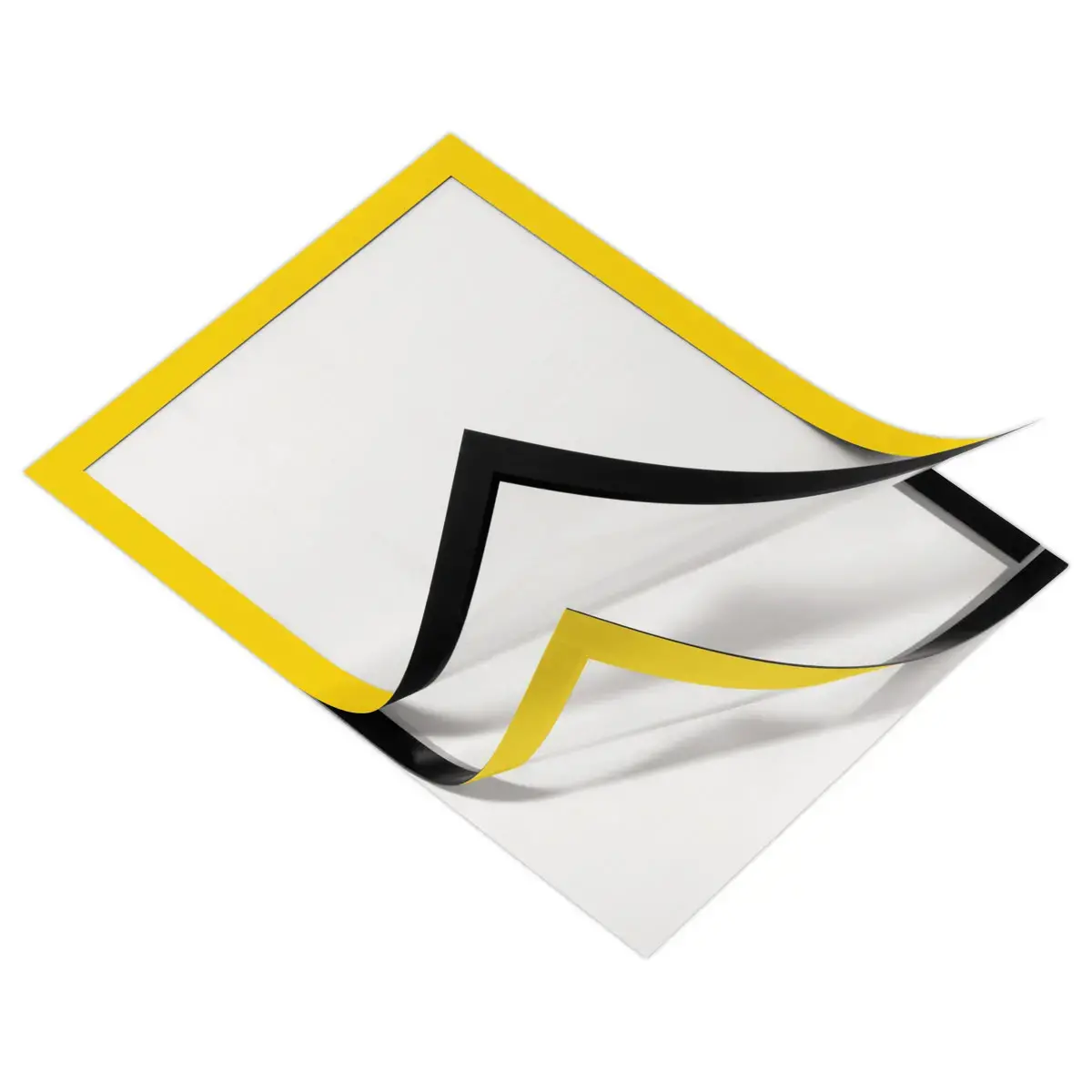 2 Cadres d'affichage adhésifs DURAFRAME - A4 - Jaune - DURABLE