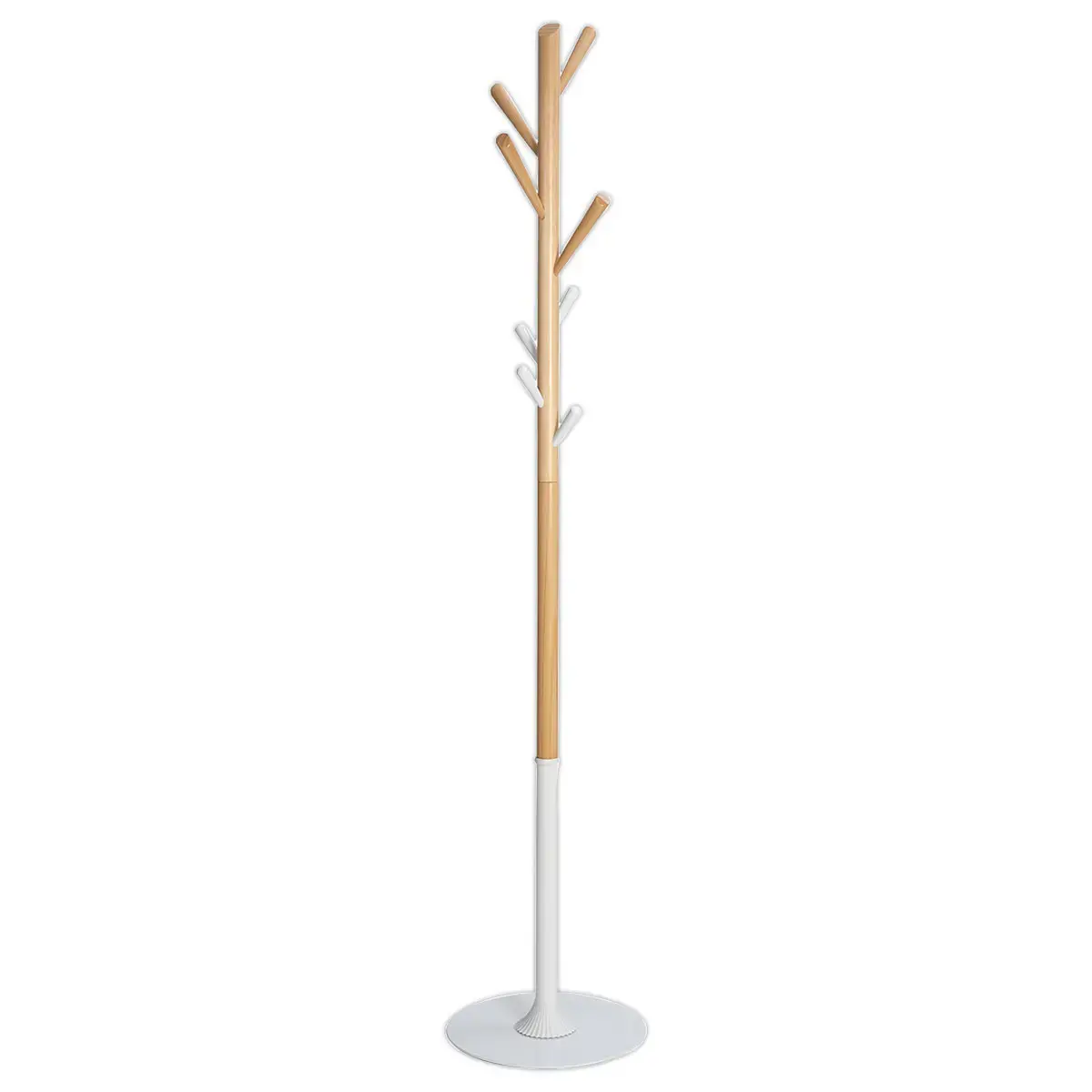 Portemanteau Tree bois/blanc 8 patères