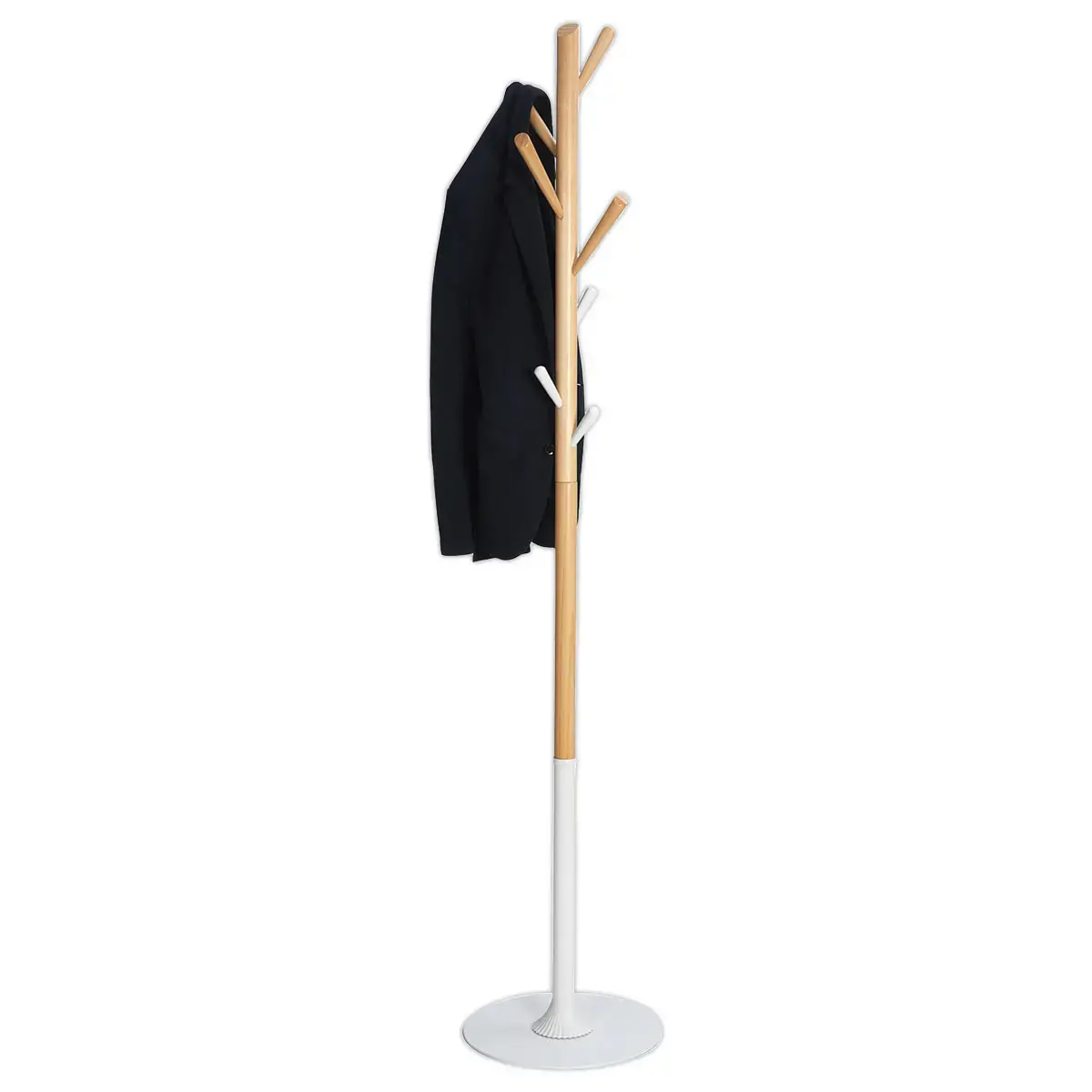 Portemanteau Tree bois/blanc 8 patères