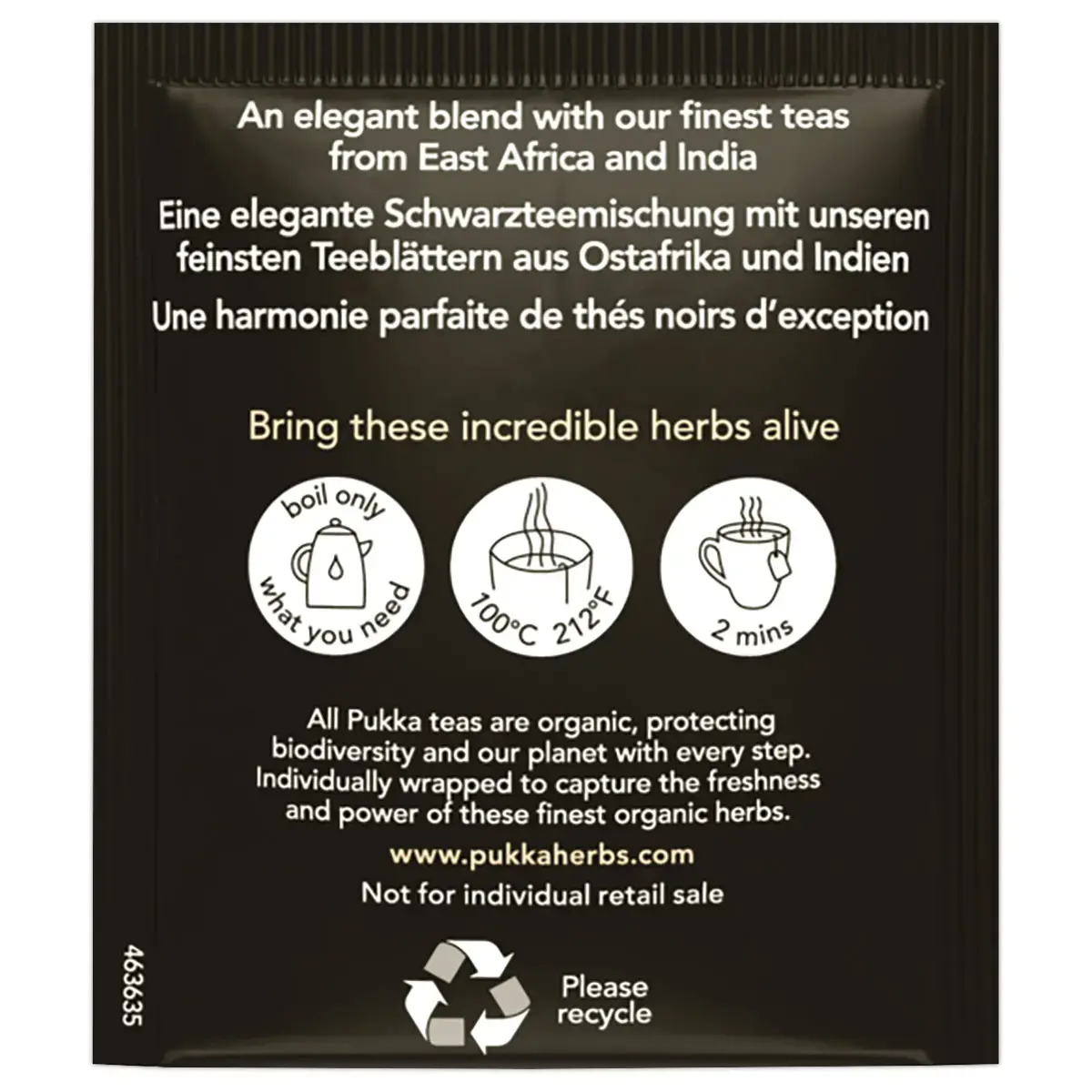 20 Sachets de th&eacute; noir bio - English Breakfast - Pukka 