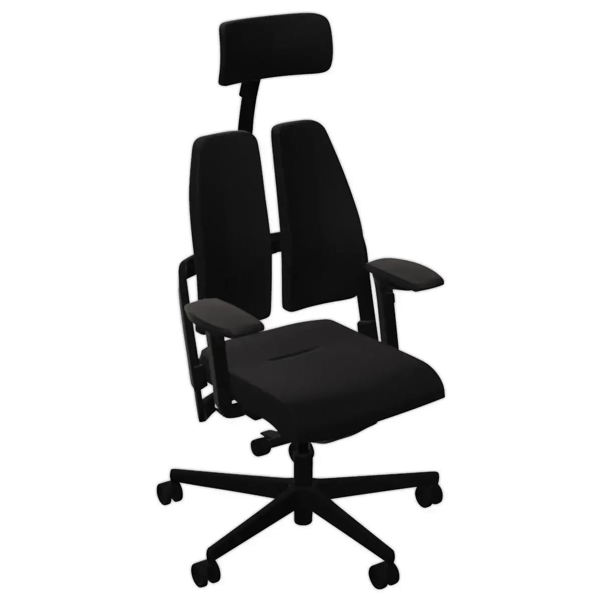 Siège DUO BACK ergonomique synchrone noir