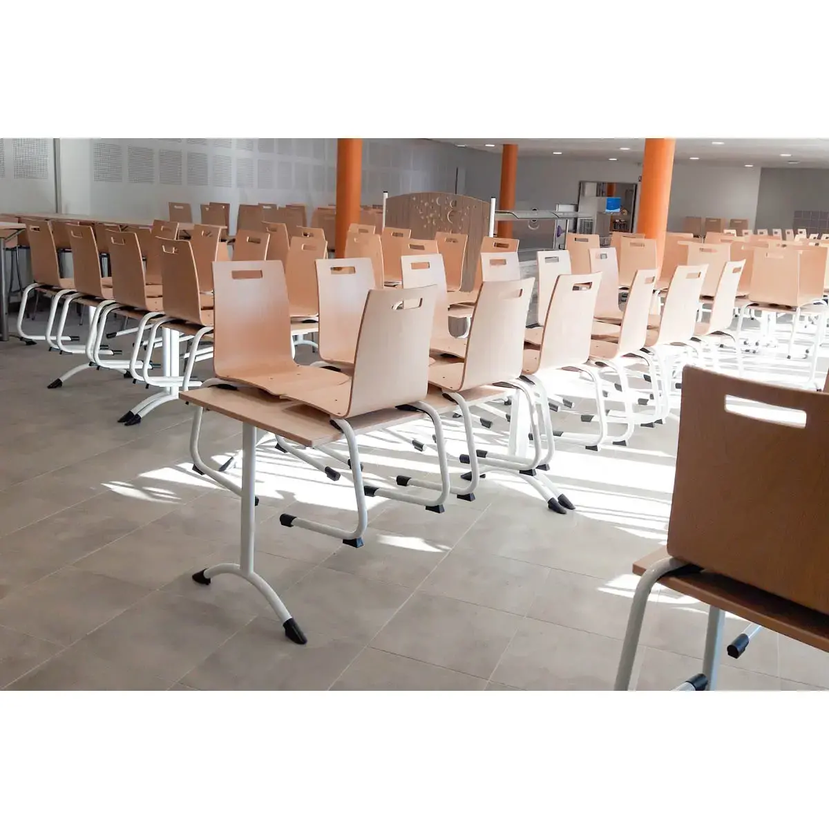 Chaise GALLA AST bois / aluminium montée
