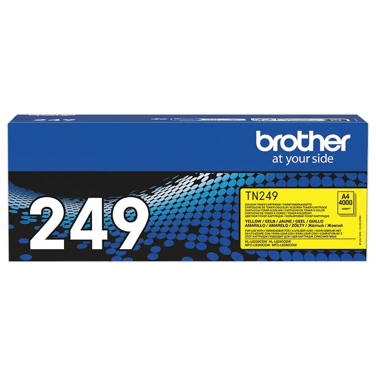 Cartouche jaune laser tr&egrave;s haute capacit&eacute; Brother TN249Y 