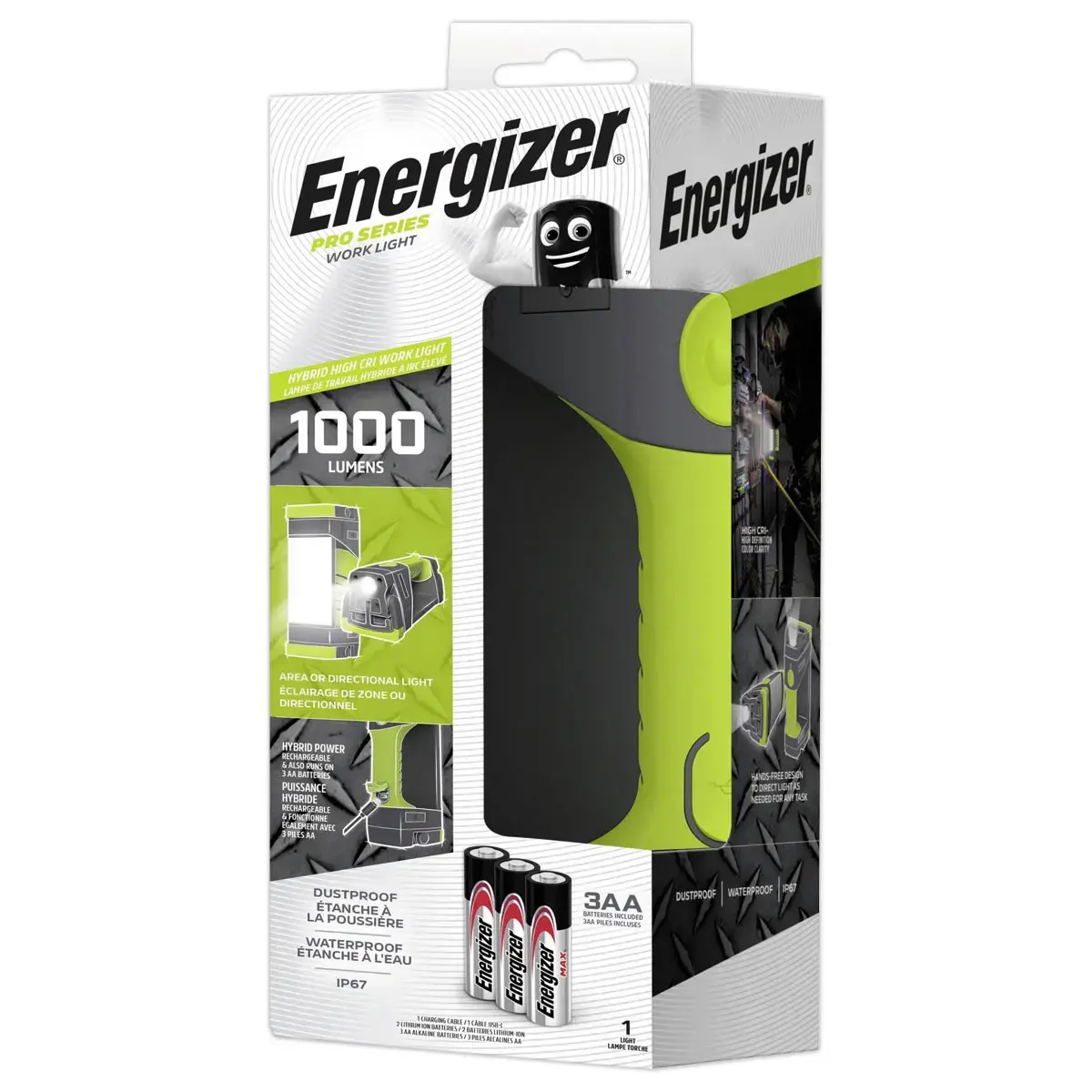 Lampe professionnelle aimant&eacute;e - IRC &eacute;l&eacute;v&eacute; - Hybride - ENERGIZER 