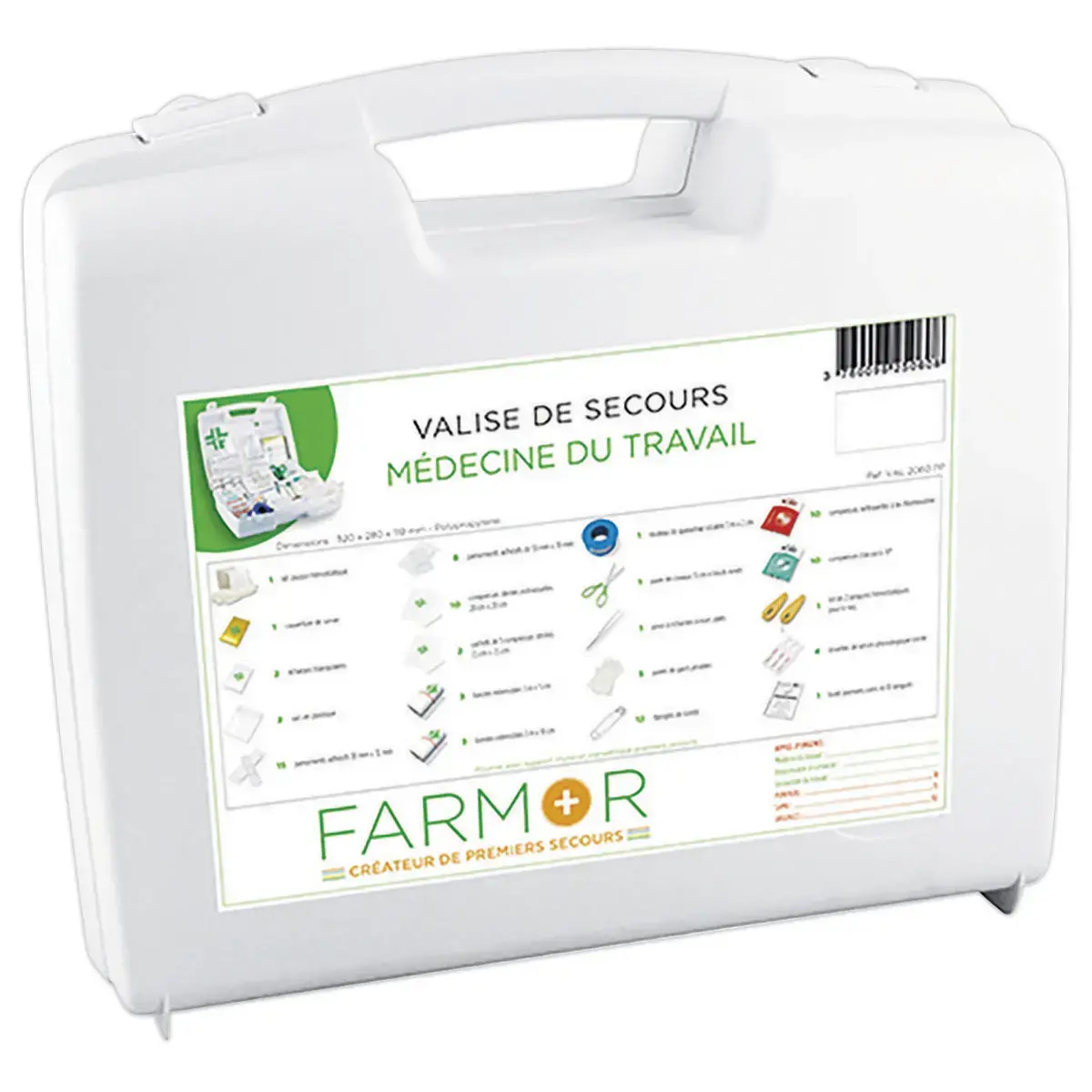 Valise de secours M&eacute;decine du travail 