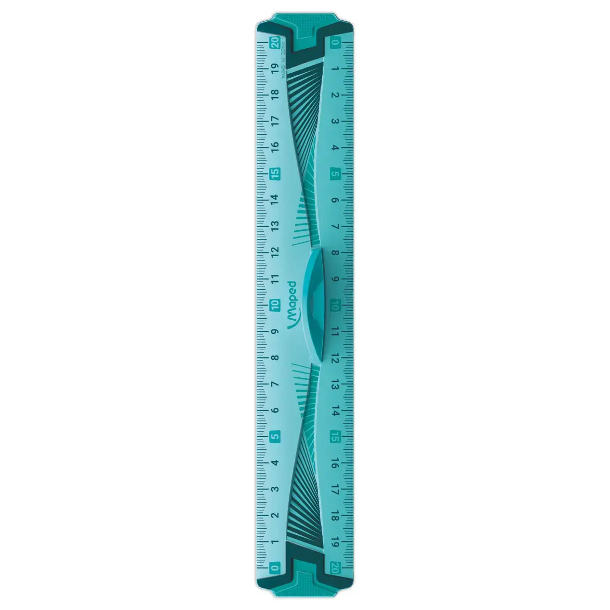 Double-décimètre incassable - 20 cm - Bleu ou vert - Maped