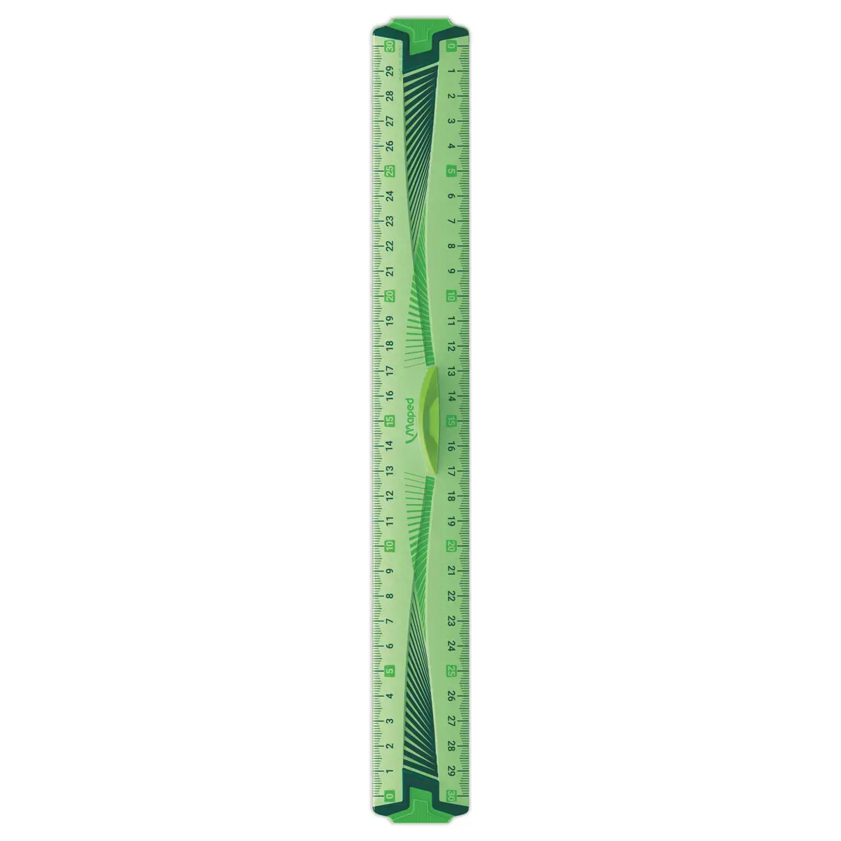 Triple-décimètre incassable - 20 cm - Bleu ou vert - Maped