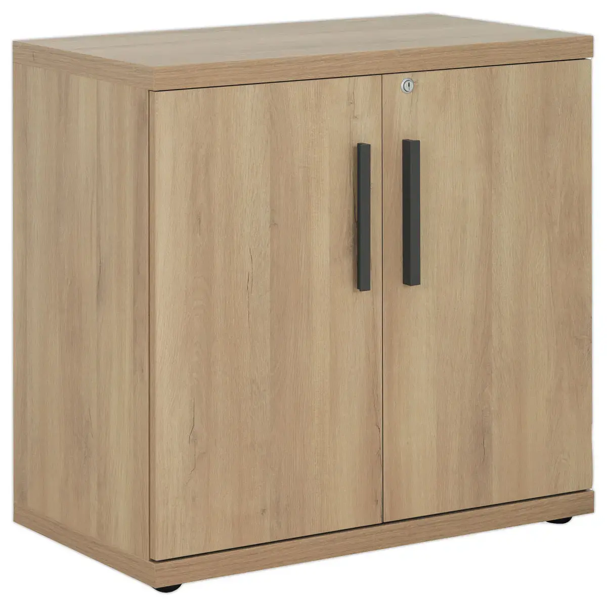 Meuble de rangement bas BARI 2 portes ch&ecirc;ne du bocage mont&eacute; 
