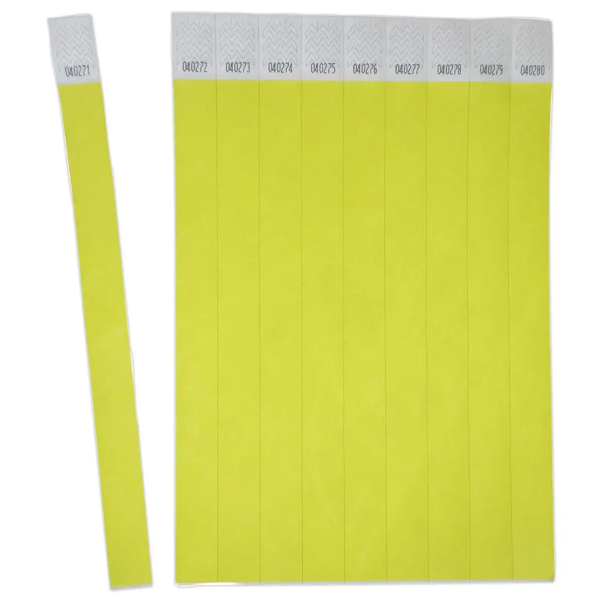 500 Bracelets Tyvek - Jaune - AVERY