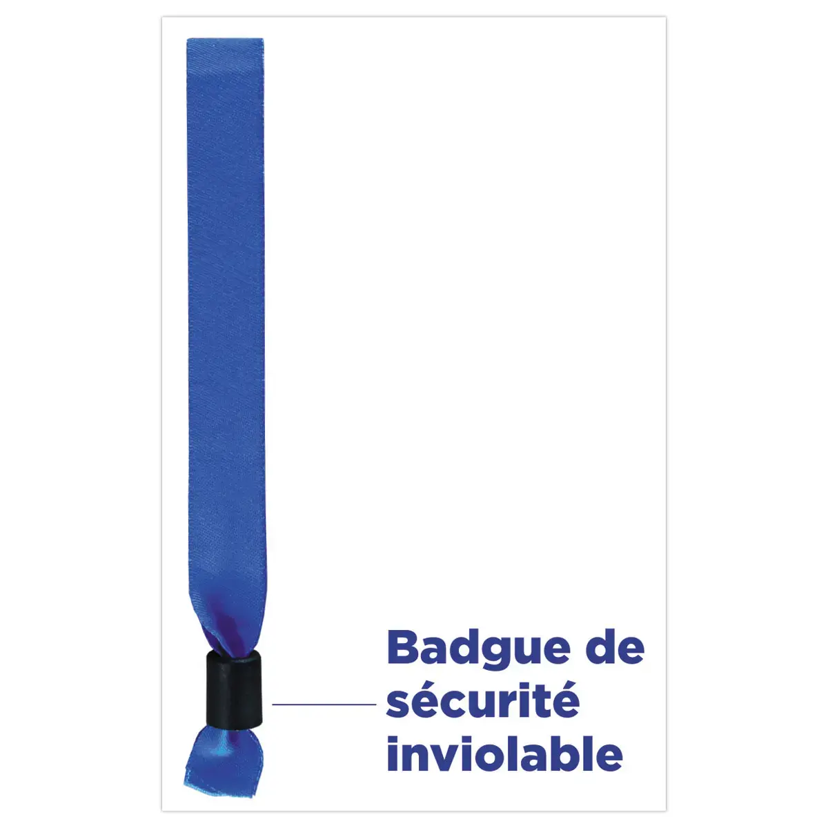 100 bracelets en tissu bleus 