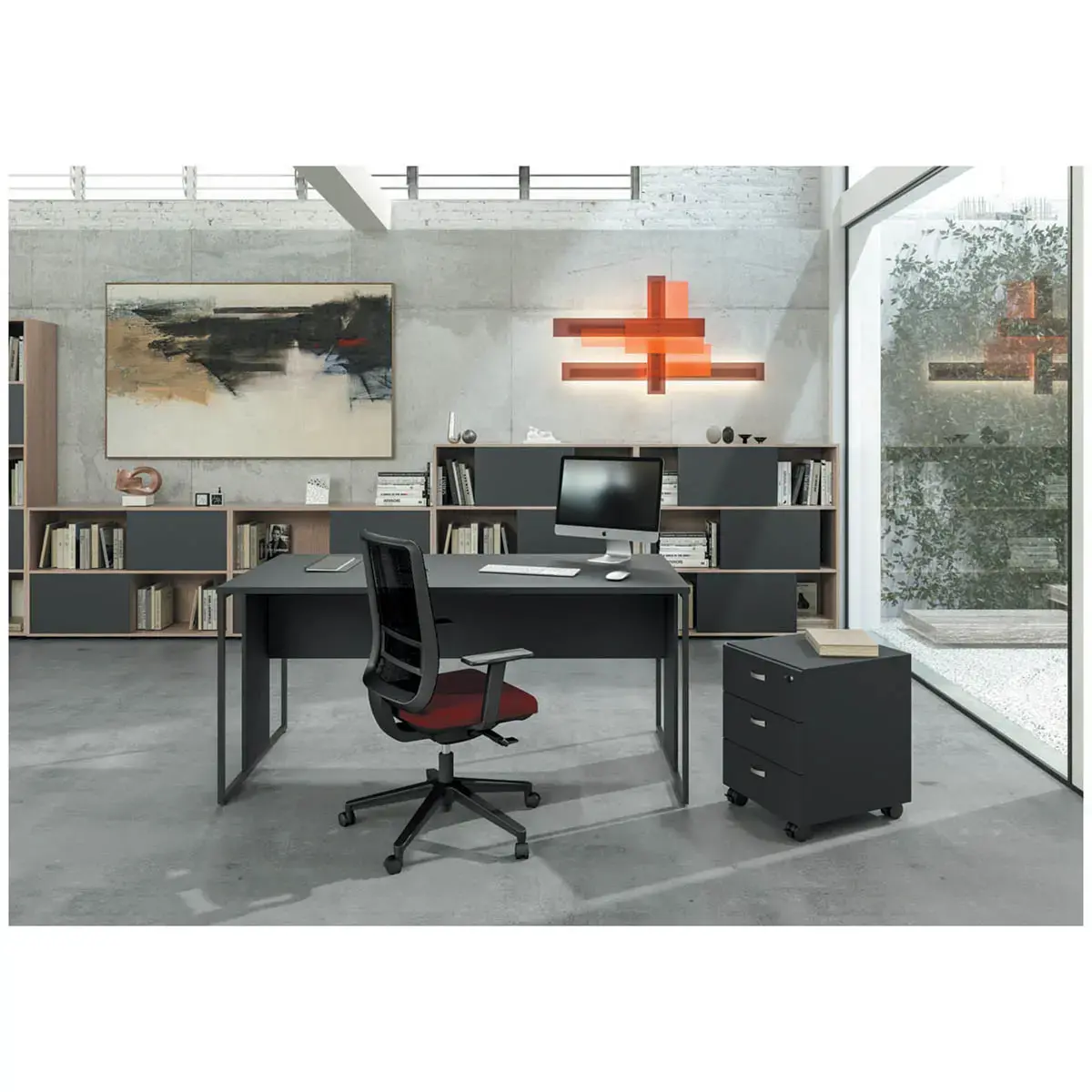 Bureau BELGRADE 160 x 80 blanc pieds blanc monté