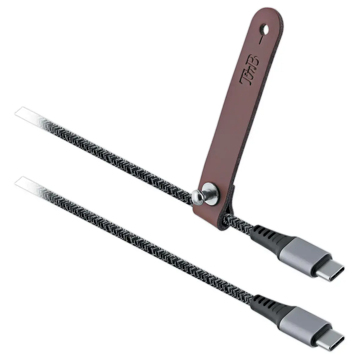 C&acirc;ble de charge USB-C/USB-C avec attache 