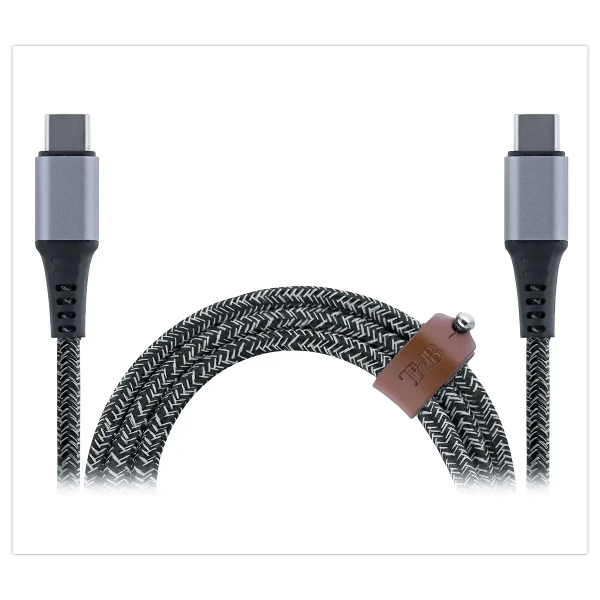 C&acirc;ble de charge USB-C/USB-C avec attache 
