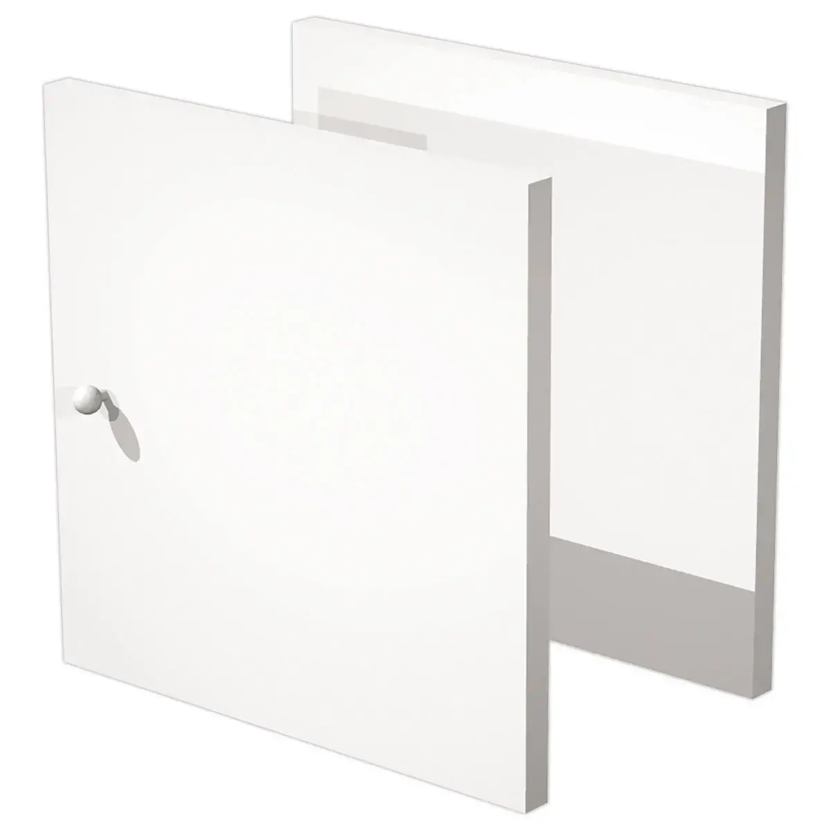 2 Portes blanc pour les rangements &agrave; cases MAXICOLOR mont&eacute;es 