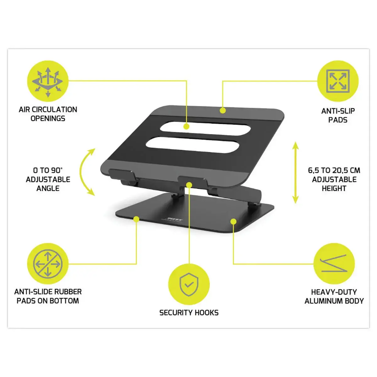 Support ordinateur portable - Ajustable - PORT DESIGNS 