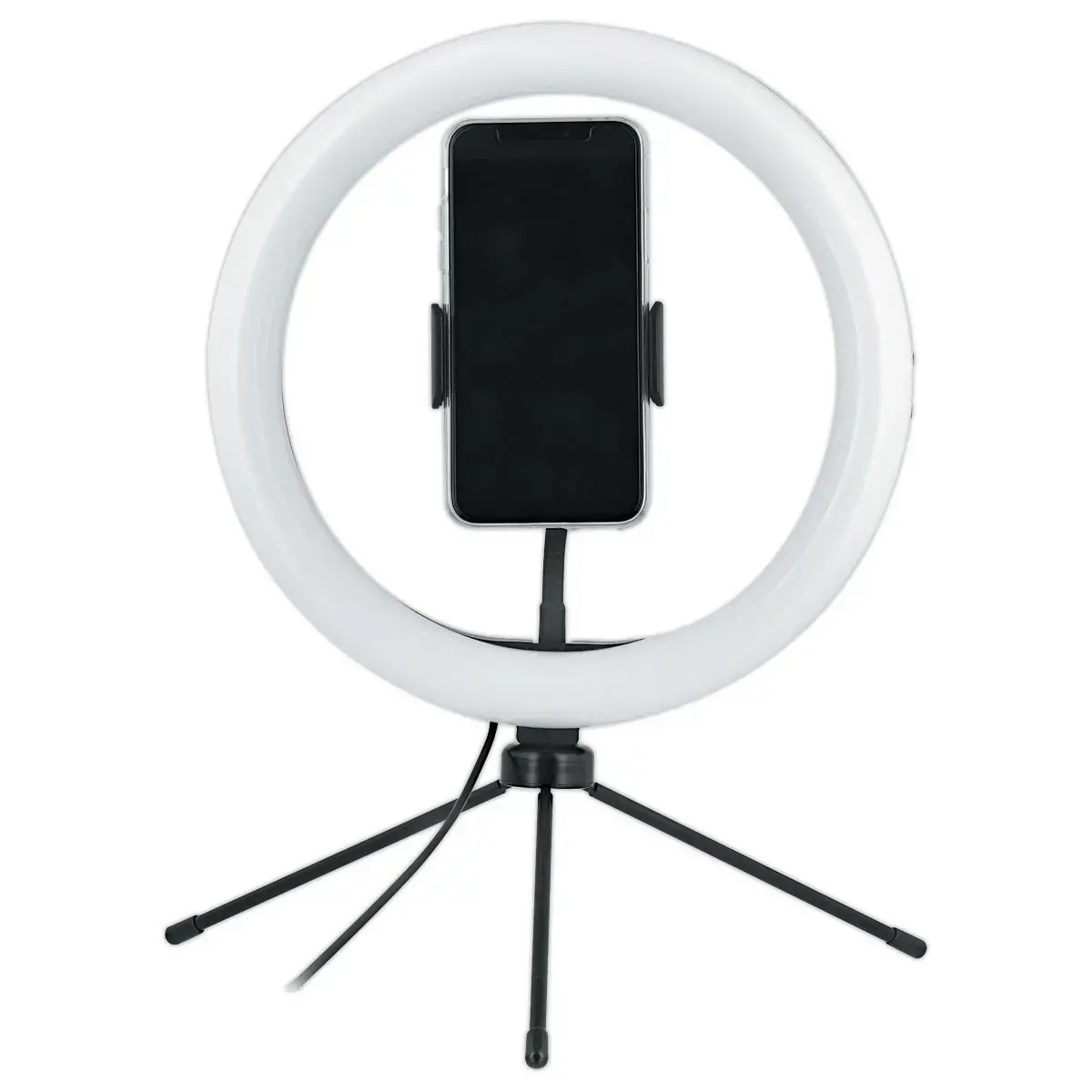 Anneau LED 10" pour smartphone T'NB noir 