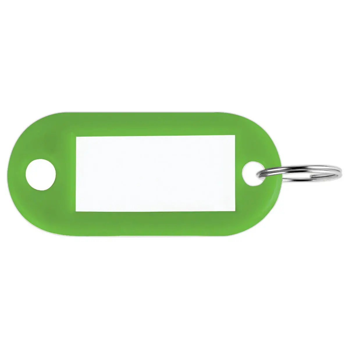 100 porte-clés avec étiquettes verts