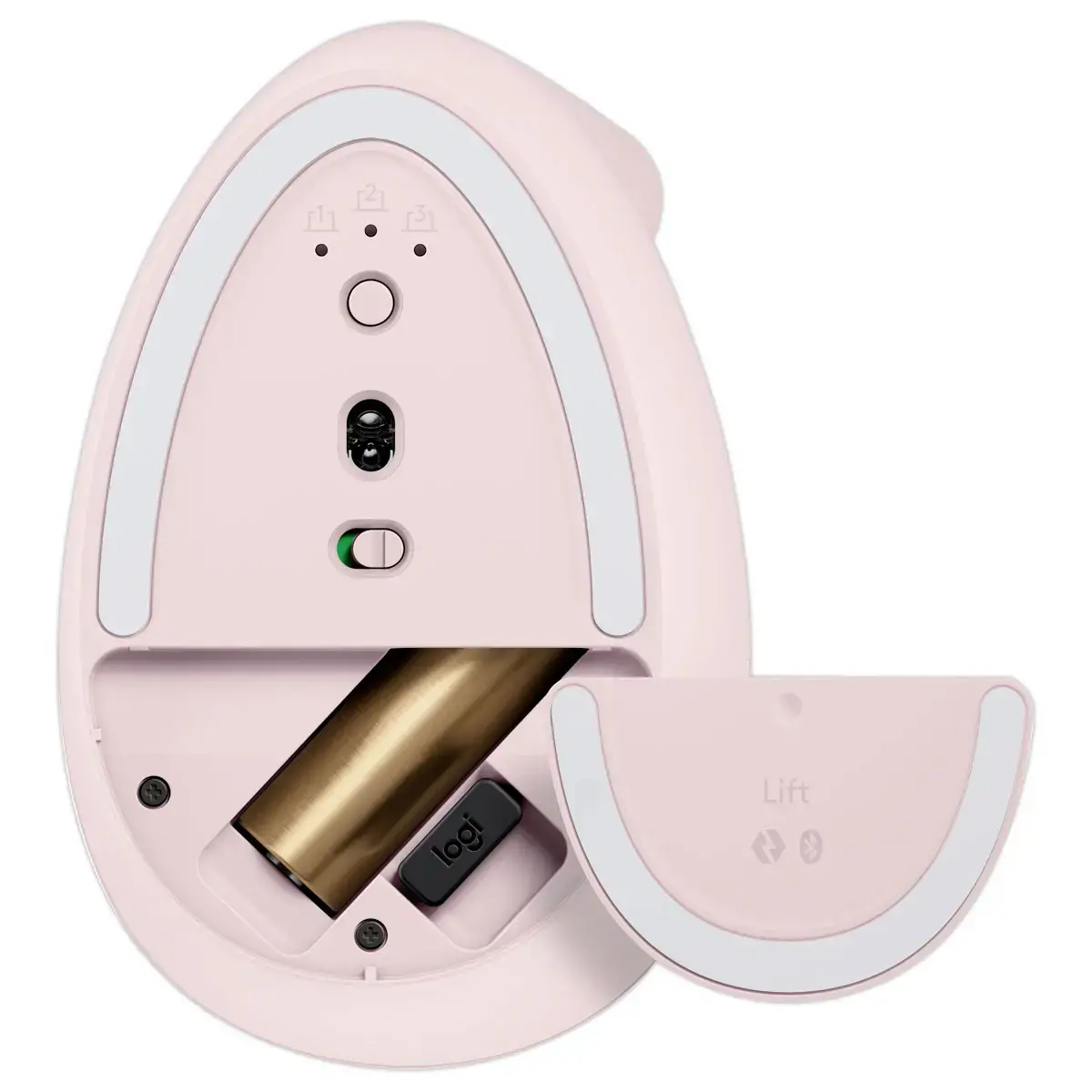 Souris ergo lift droitier Logitech rose