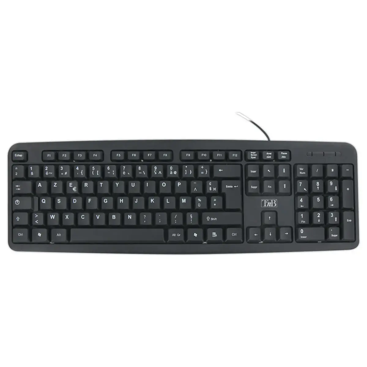 Clavier filaire USB-A Bridge - Plug & Play - T'nB