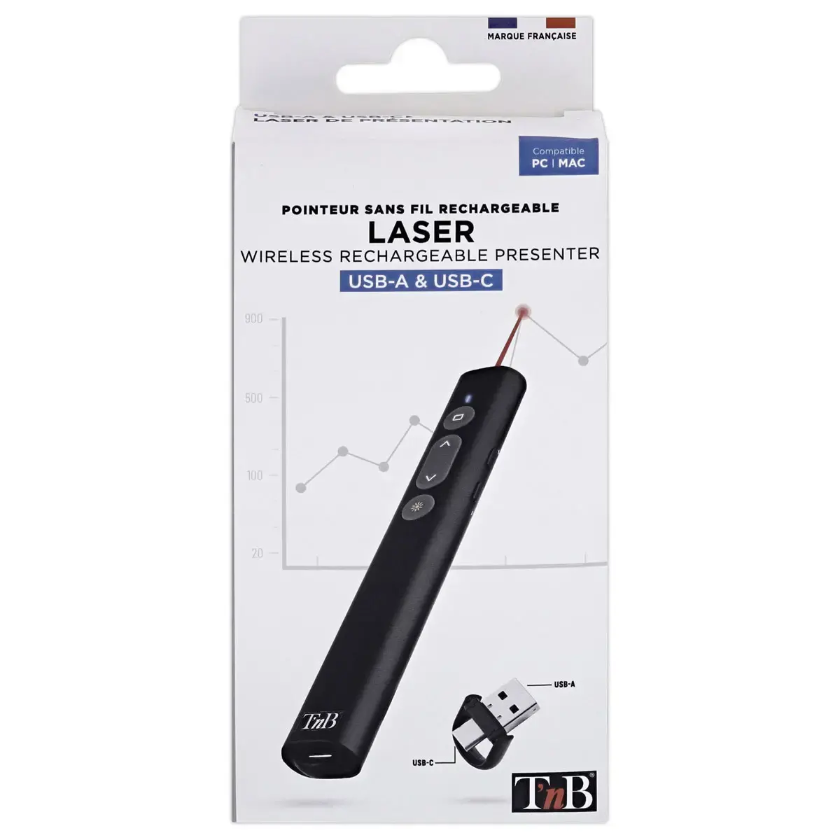 Pointeur laser &ndash; Rechargeable &ndash; T&rsquo;nB 