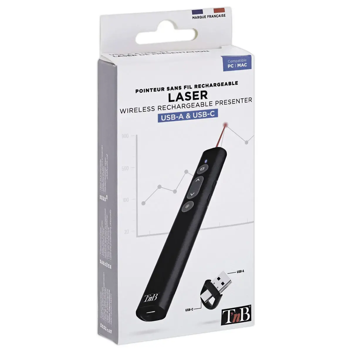 Pointeur laser &ndash; Rechargeable &ndash; T&rsquo;nB 