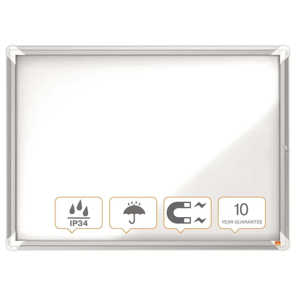 Vitrine d'ext&eacute;rieur Premium Plus - Magn&eacute;tique - 8 x A4 - NOBO 