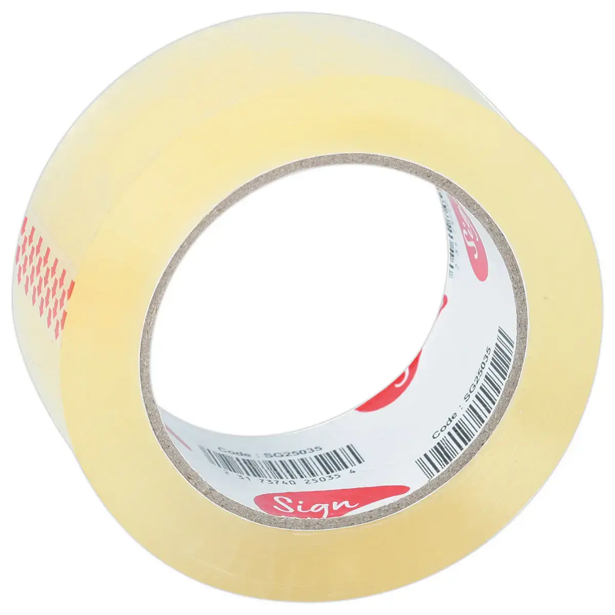 6 Rouleaux d'adhésif d'emballage - 100 m x 48 mm - 50µ - Transparent - Sign