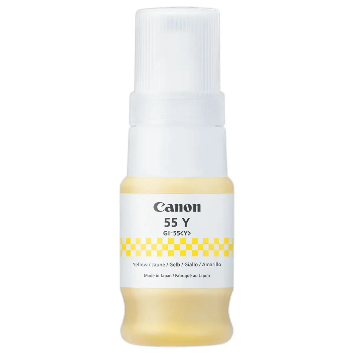 Cartouche Jet d'encre rechargeable CANON GI-55 jaune 