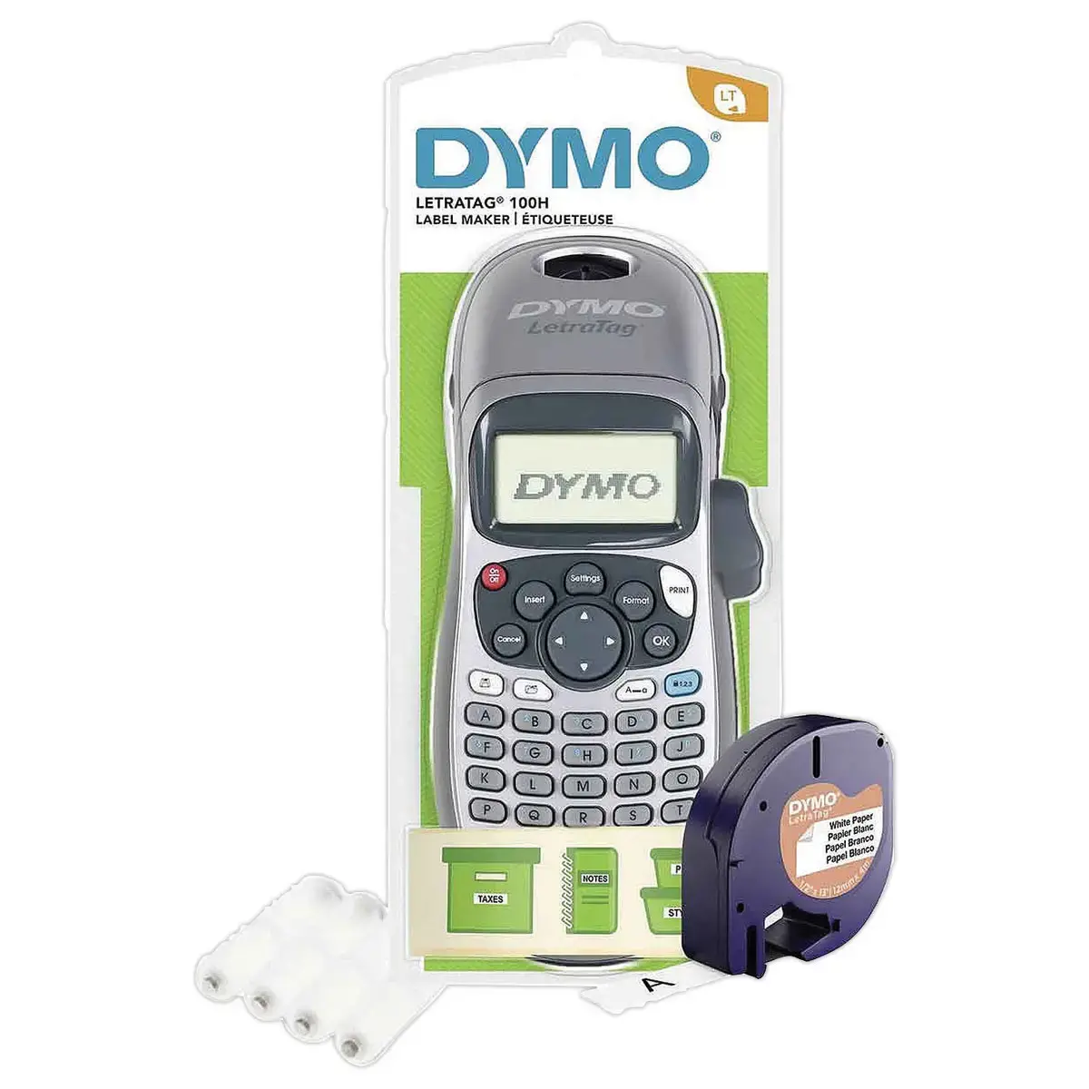 Titreuse LETRATAG 100H Argent - 4 piles AA incluses - Dymo