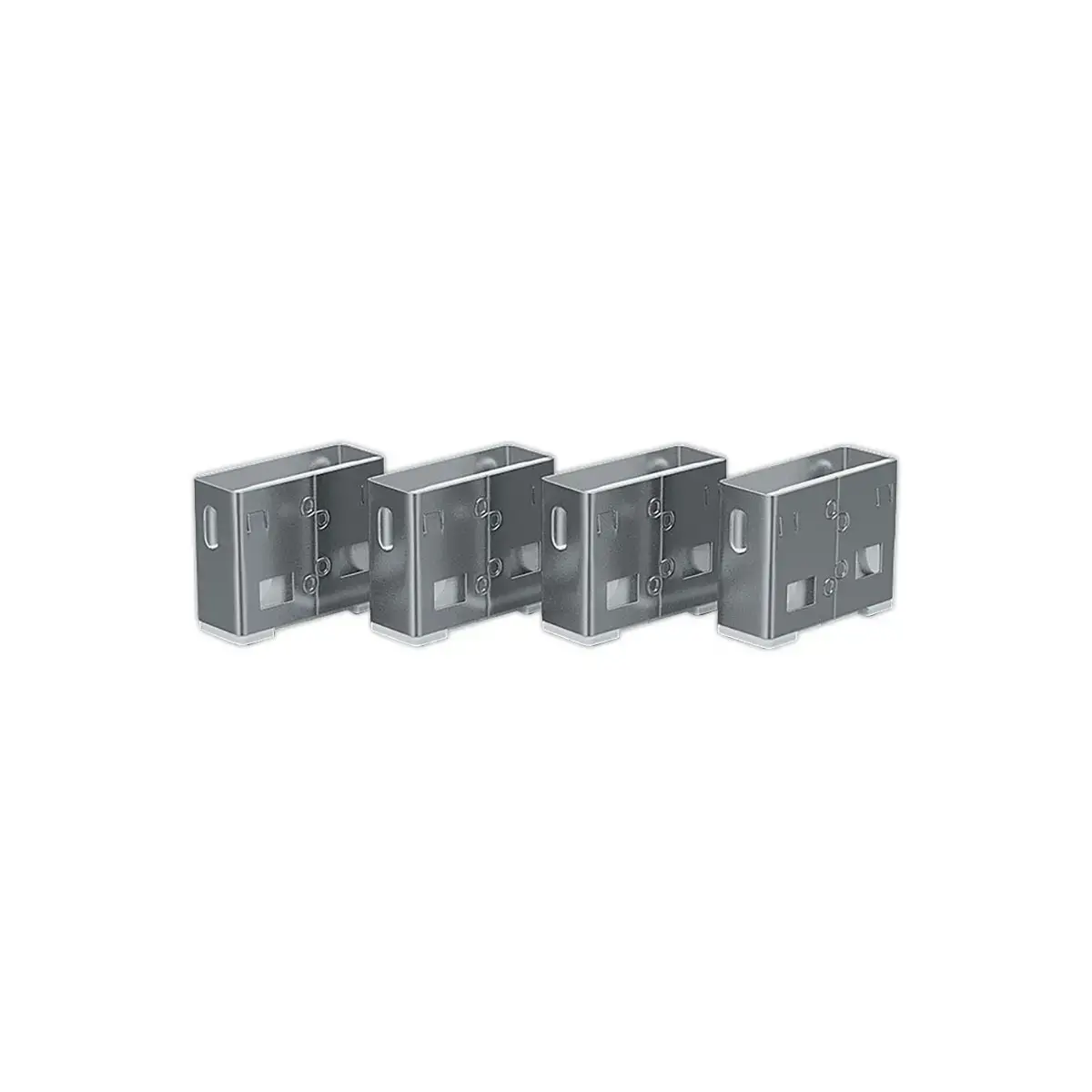 Bloqueurs de port USB Type A sans clé - Blanc - LINDY