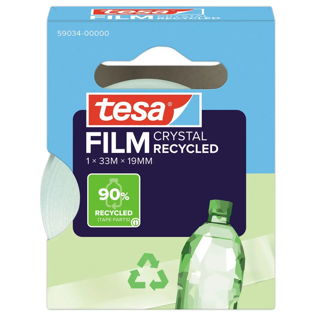 Rouleau adhésif transparent Tesafilm® Eco & Crystal 33mx19mm