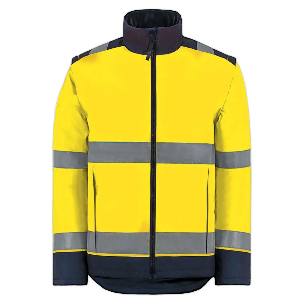 Gilet jaune haute visibilité E-VISION - Label GRS - Taille M - T2S