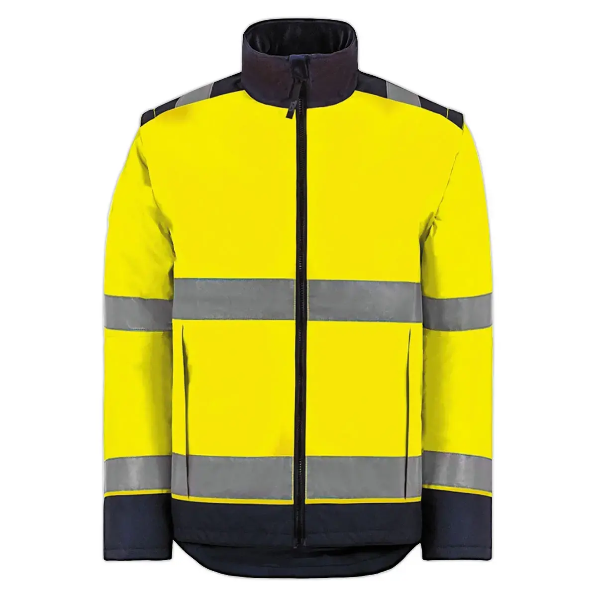 Gilet jaune haute visibilité E-VISION - Label GRS - Taille XL - T2S