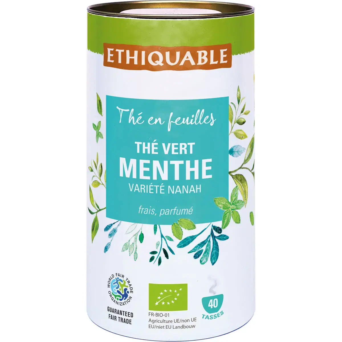Th&eacute; vrac vert &agrave; la menthe 100g - ETHIQUABLE 
