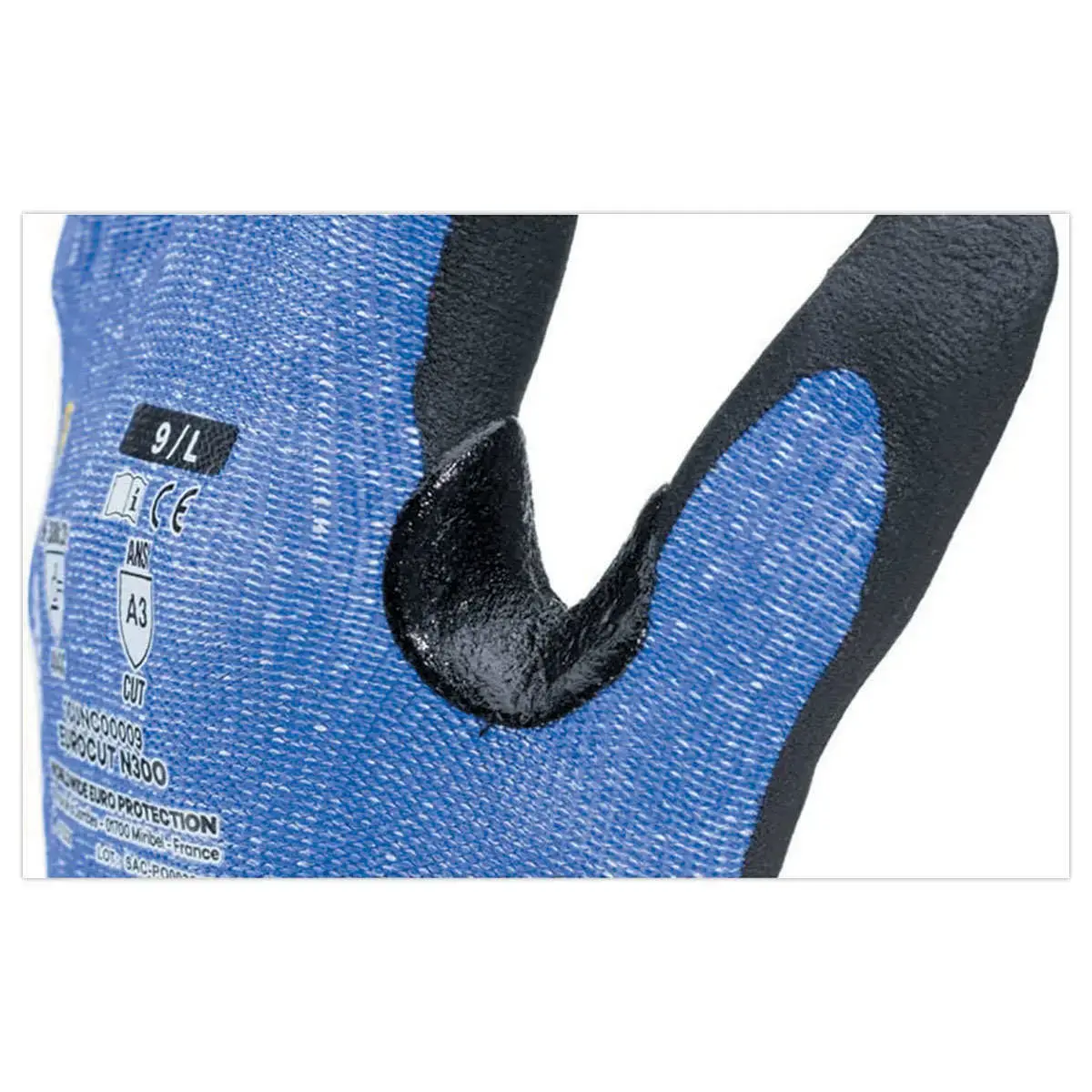 10 Gants de manutention anti-coupure EUROCUT N300 - Jauge 13 - Taille 6 - RG 