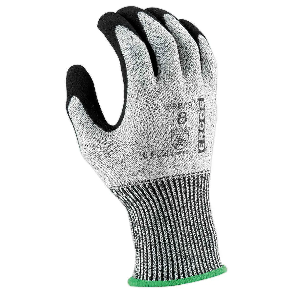 12 paires de gants manutention - Mousse nitrile SANDY - Taille 10 - Gris / noir - RG