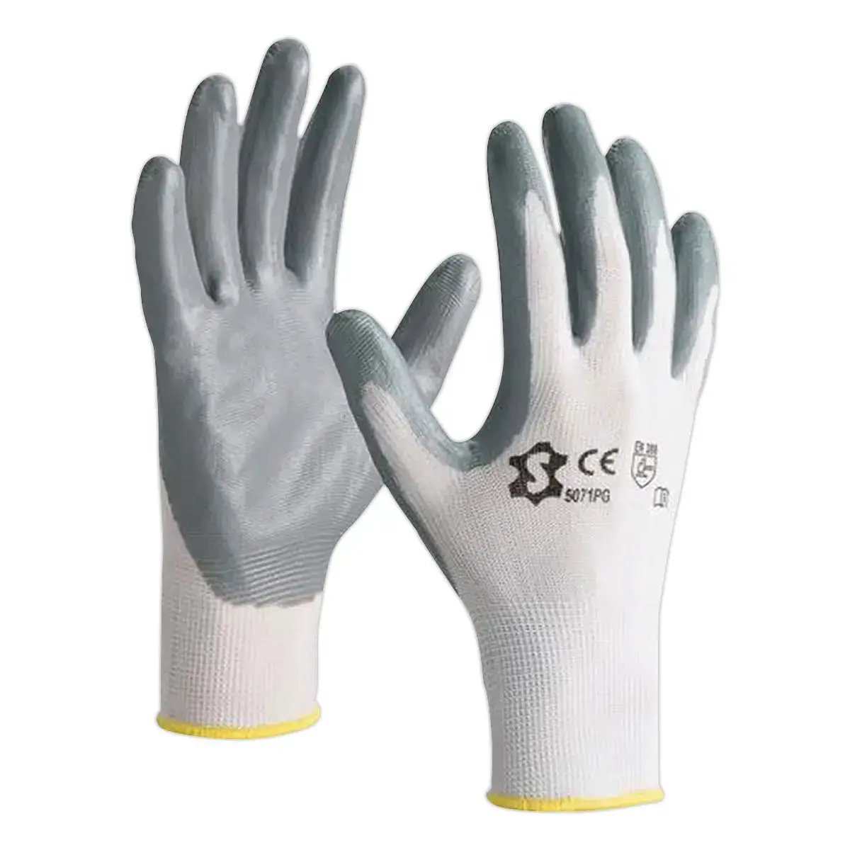 12 Gants de manutention en nylon Lycra - Jauge 15 - Taille 10 - RG