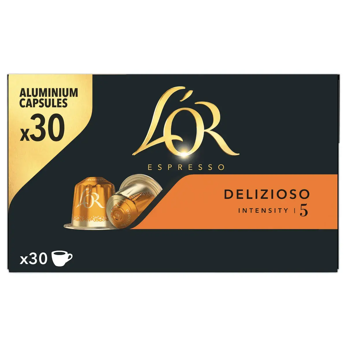30 Capsules de café Espresso Delizioso - Compatibles Nespresso - L'Or