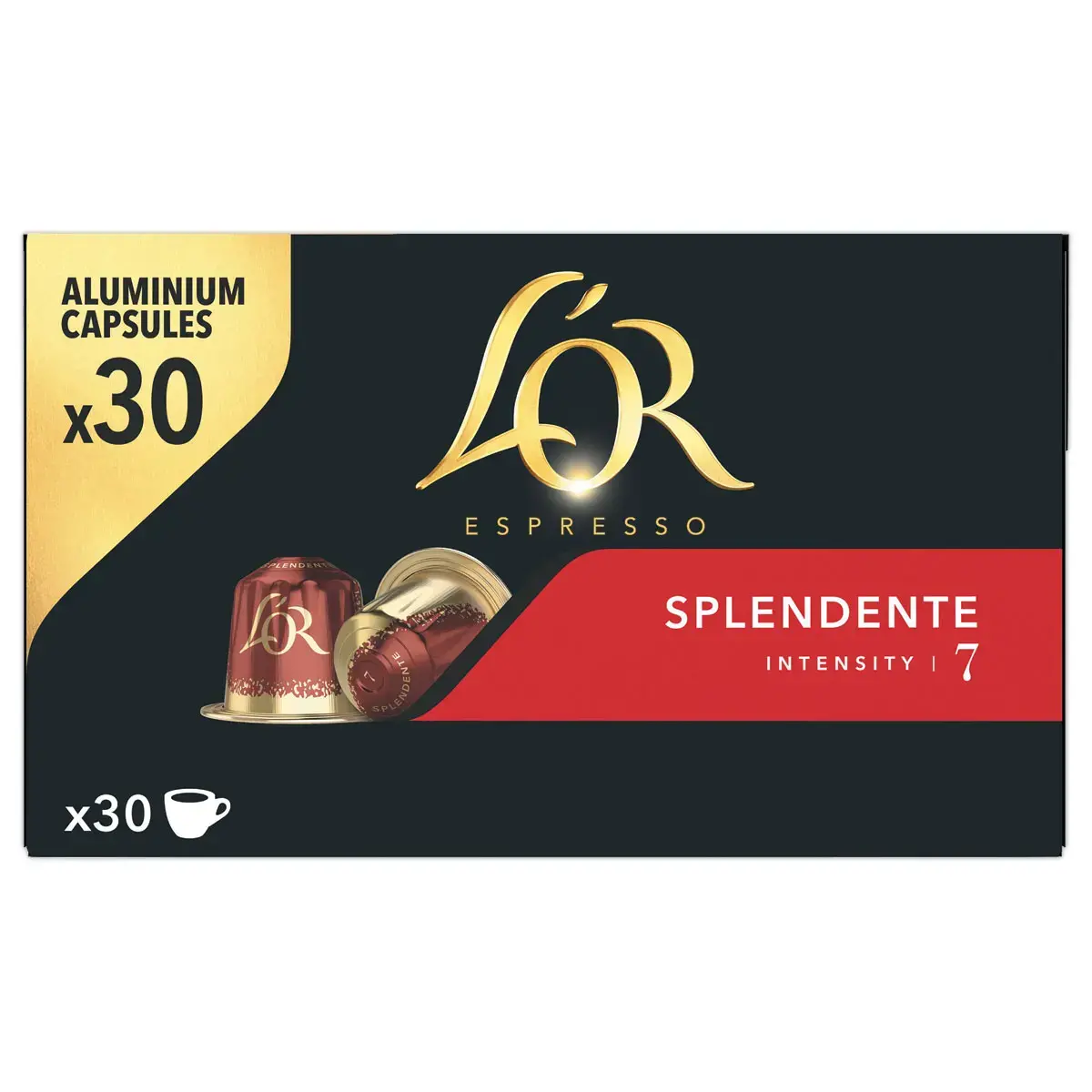 30 Capsules de café Espresso Splendente - Compatibles Nespresso - L'Or