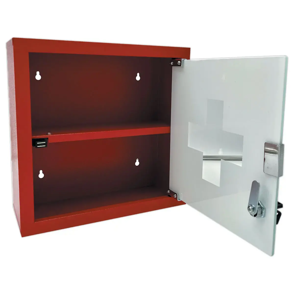 Armoire à pharmacie rouge 1 étagère
