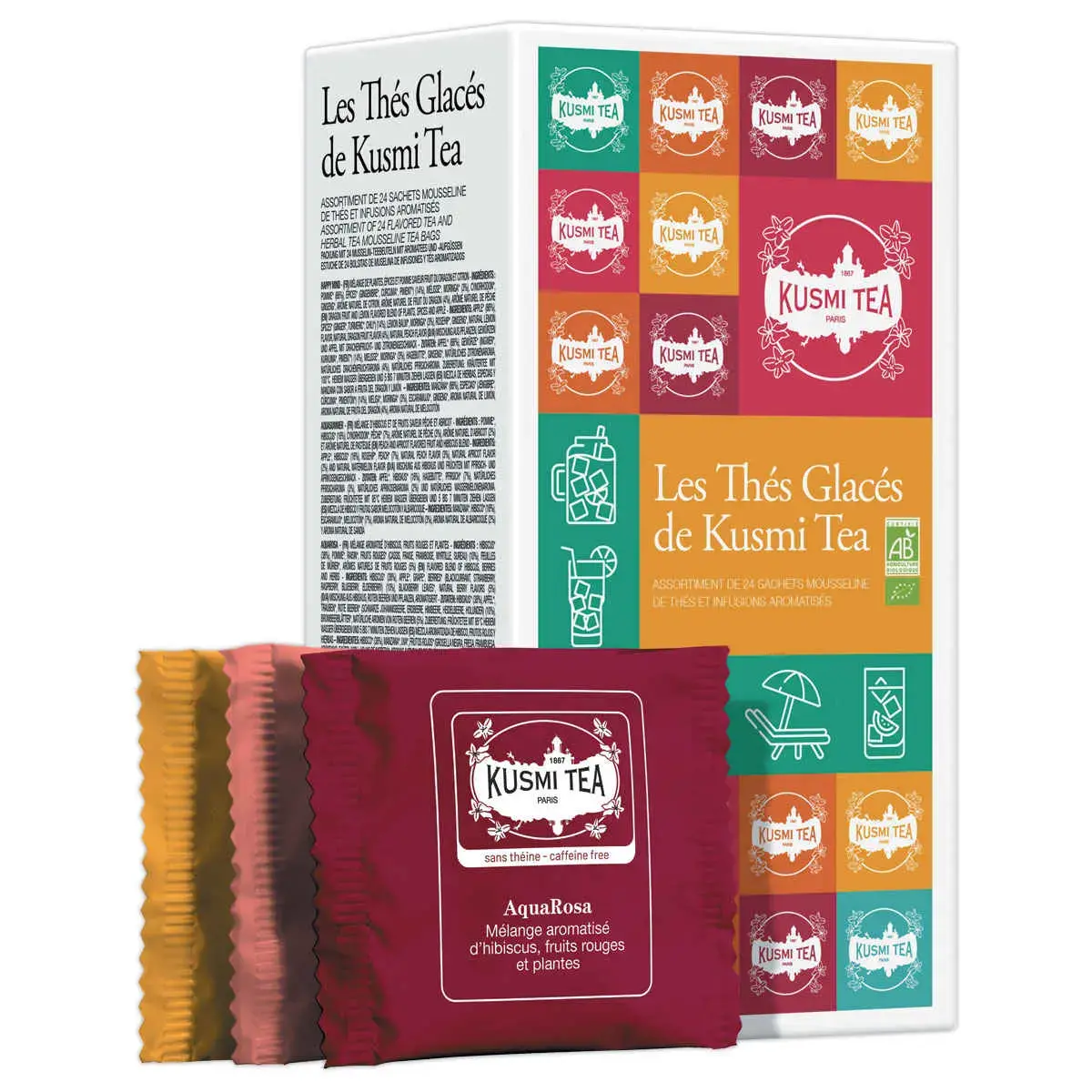 Coffret de 24 sachets de thés glacés bio