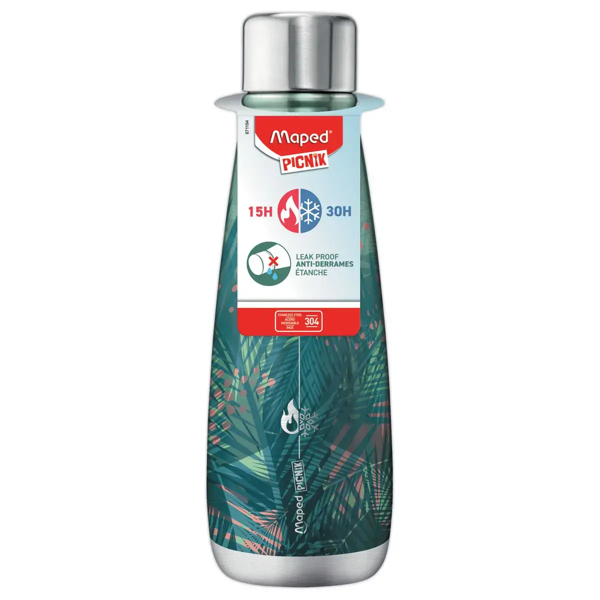 Bouteille isotherme 500 ml picnik concept adultes - coloris tropical - Maped