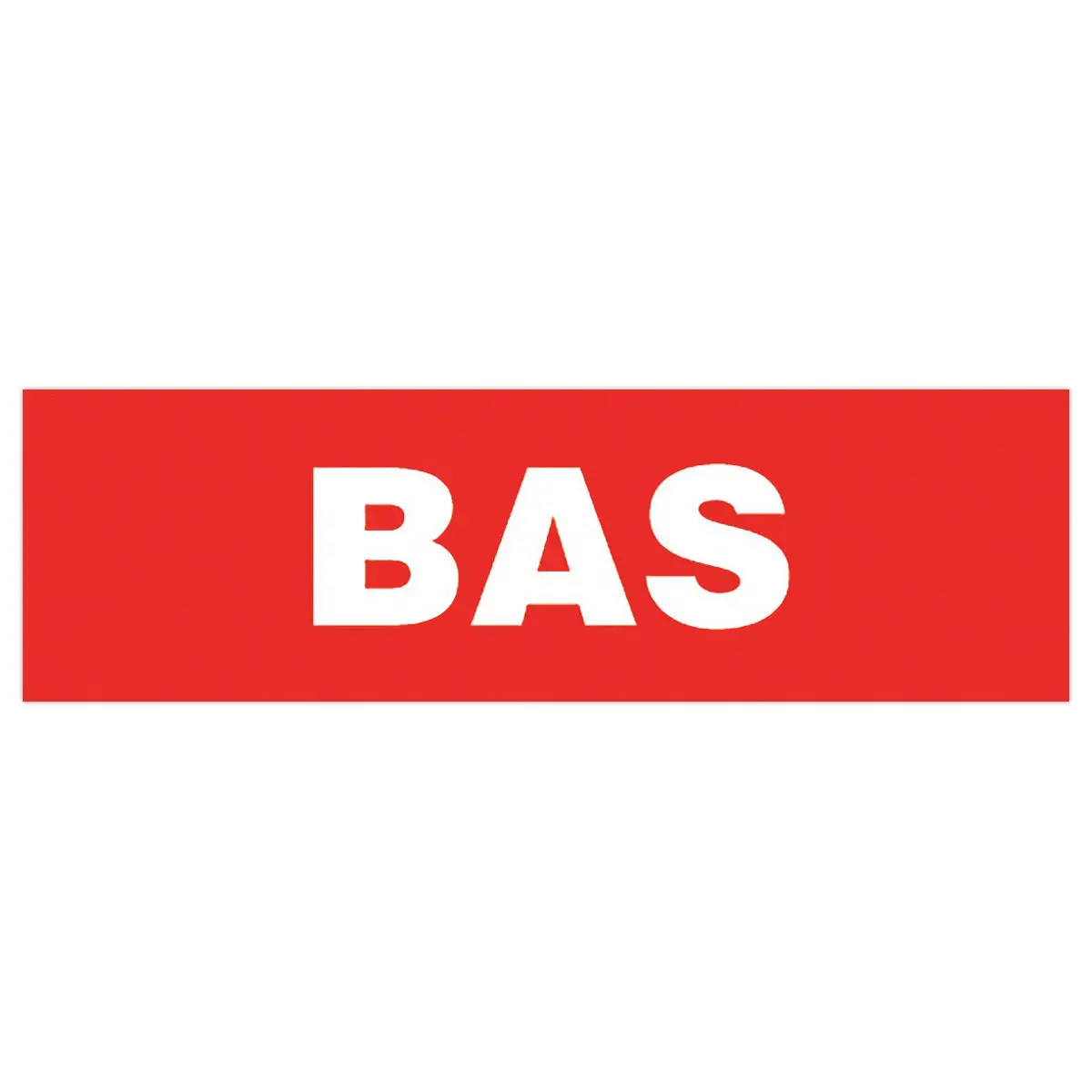 Rouleau de 1000 étiquettes de signalisation "BAS" L150xH 42,5 mm