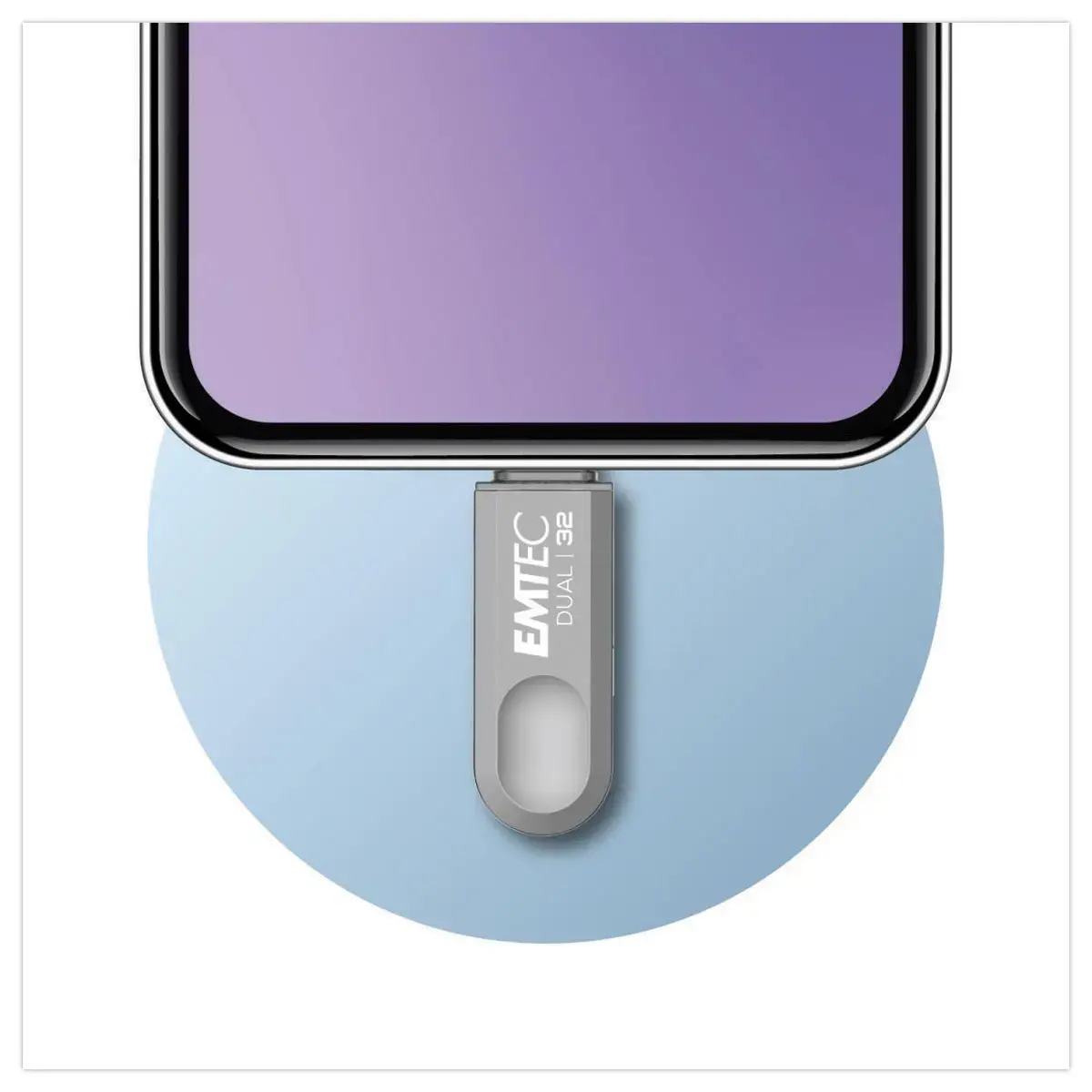Cl&eacute; USB double connectique 2.0 USB-A/USB-C 64Go 