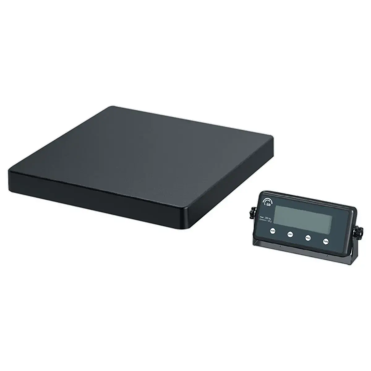 Pèse-colis électronique 300kg plateau acier XL 40x40 cm