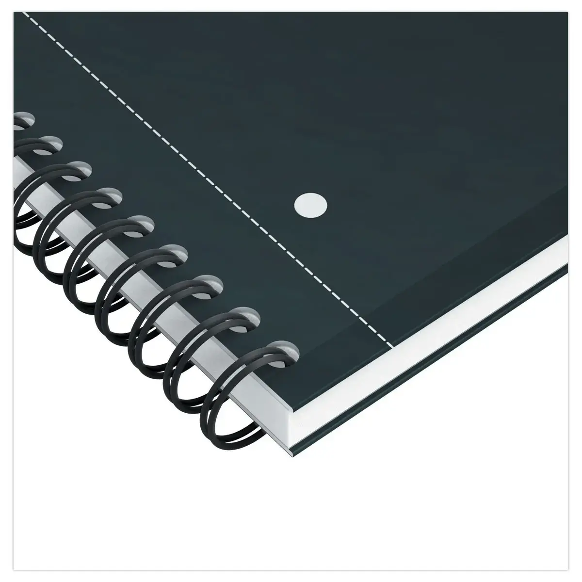 Cahier spirale Notebook A4+, 160p, 5x5, Oxford international Noir 