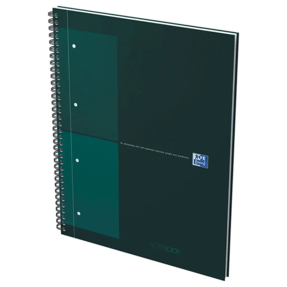 Cahier spirale Notebook A4+, 160p, 5x5, Oxford international Vert